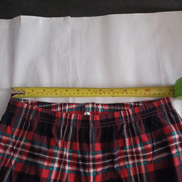 Simple Treasures Christmas Pajama Bottoms/ Sleep Pants Red/Green Plaid Small 4-6 - Picture 7 of 12